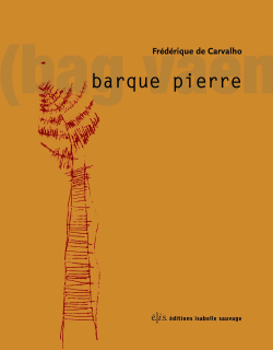 Frederique de Carvalho  Barque pierre